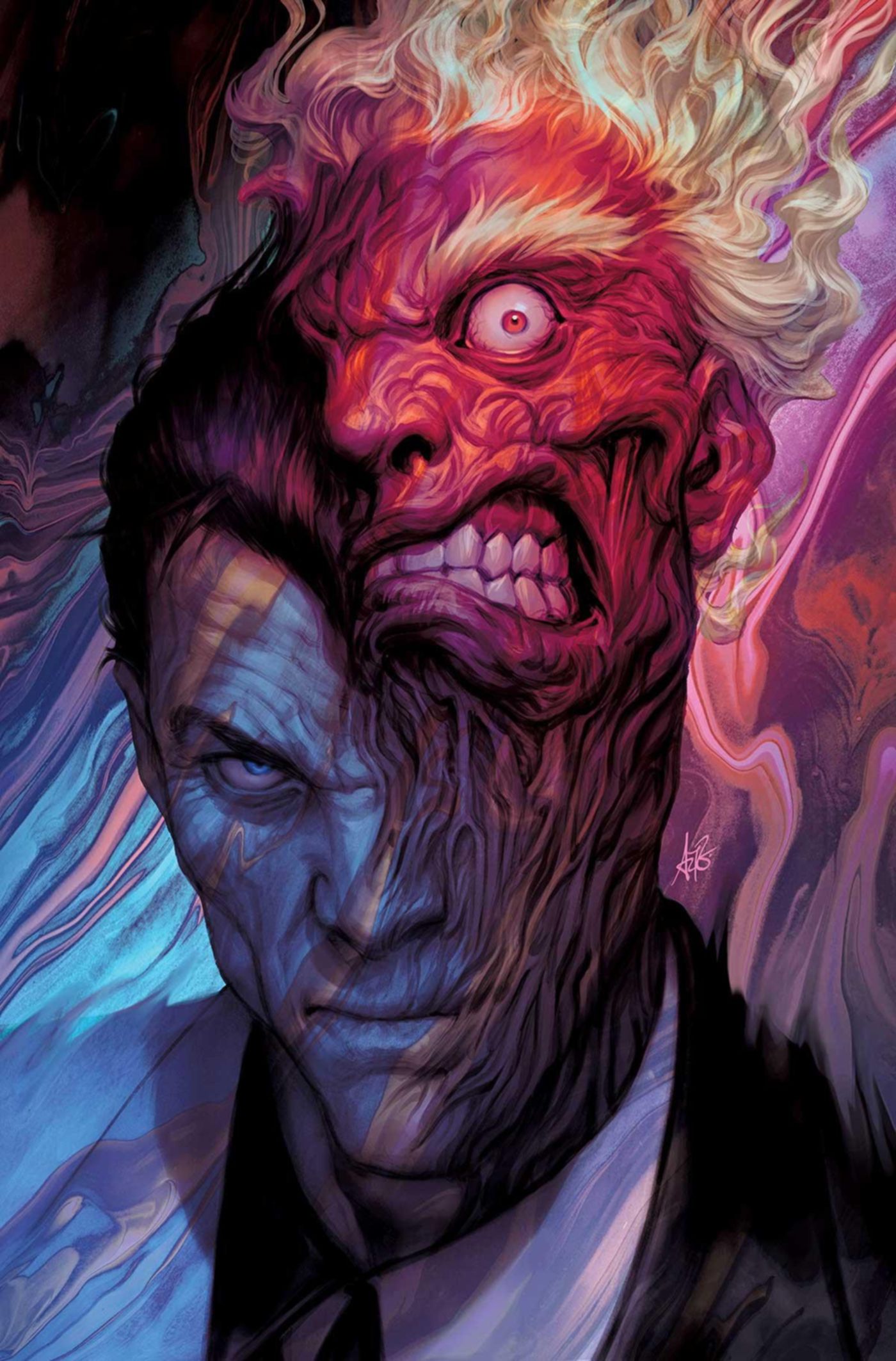 Two-Face One Bad Day Stanley Artgerm Lau DC Comics