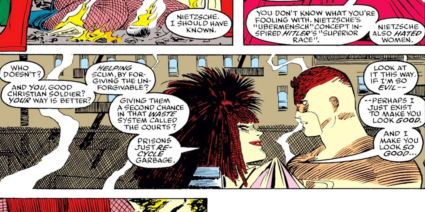 Typhoid Mary and Daredevil in Daredevil #254
