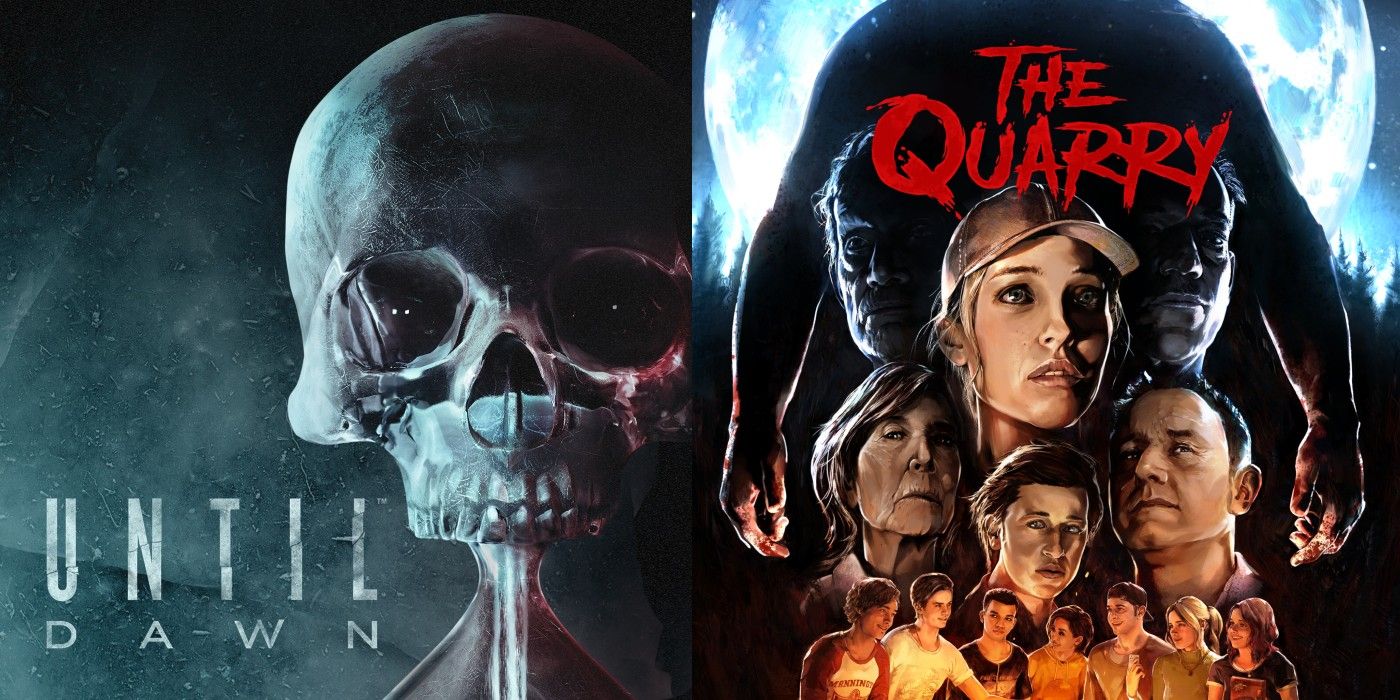 Until Dawn vs The Quarry promotional images