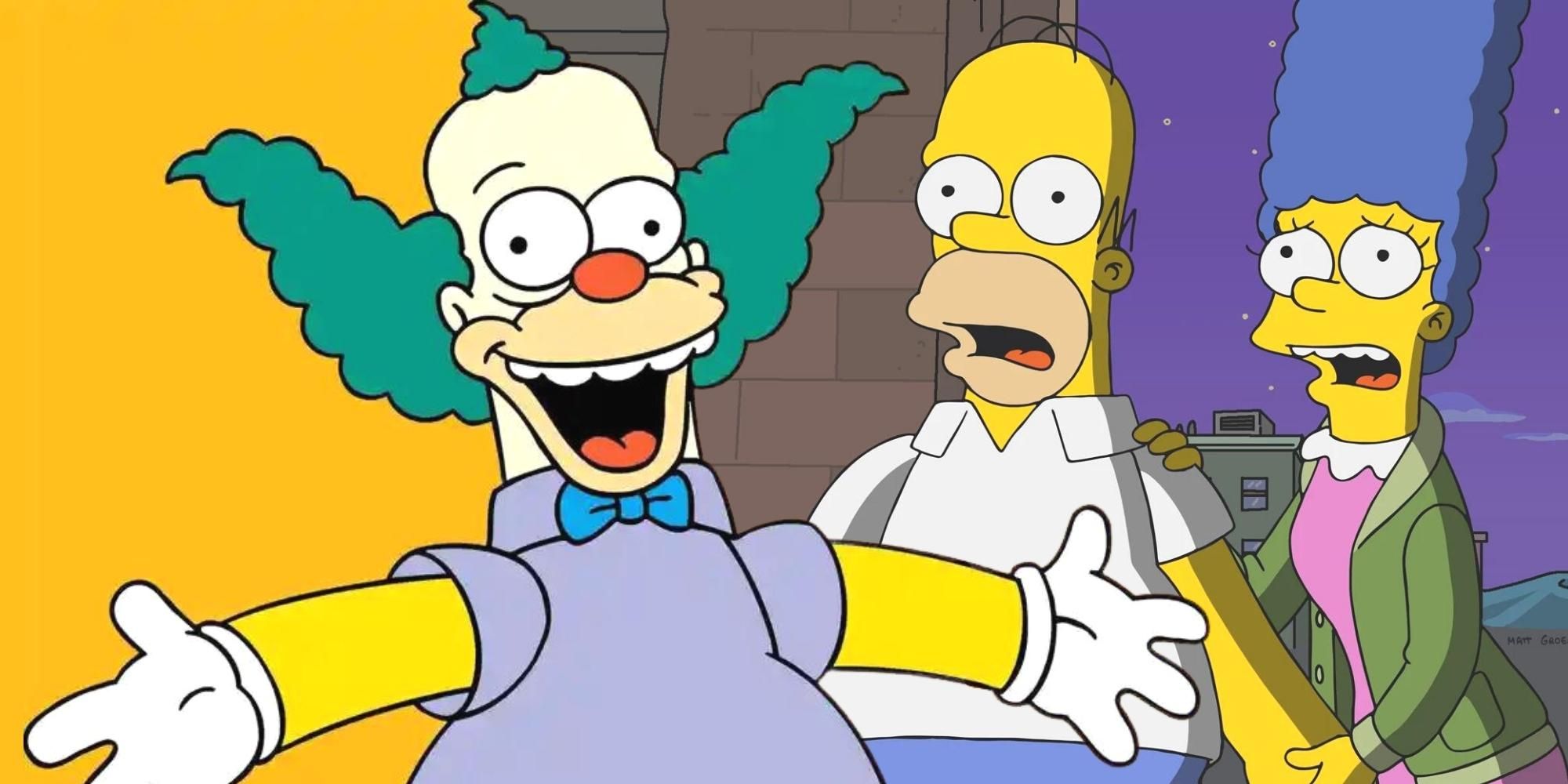 The Simpsons: Krusty the Clown, Homer and Marge