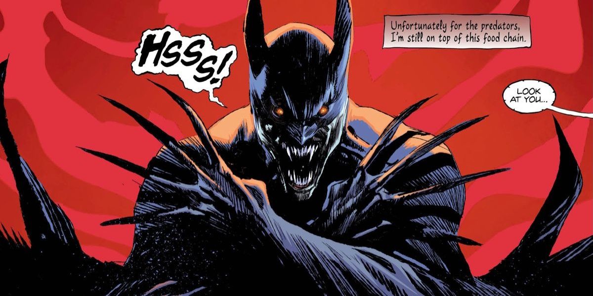 Vampire Batman preparing to ear Cropped
