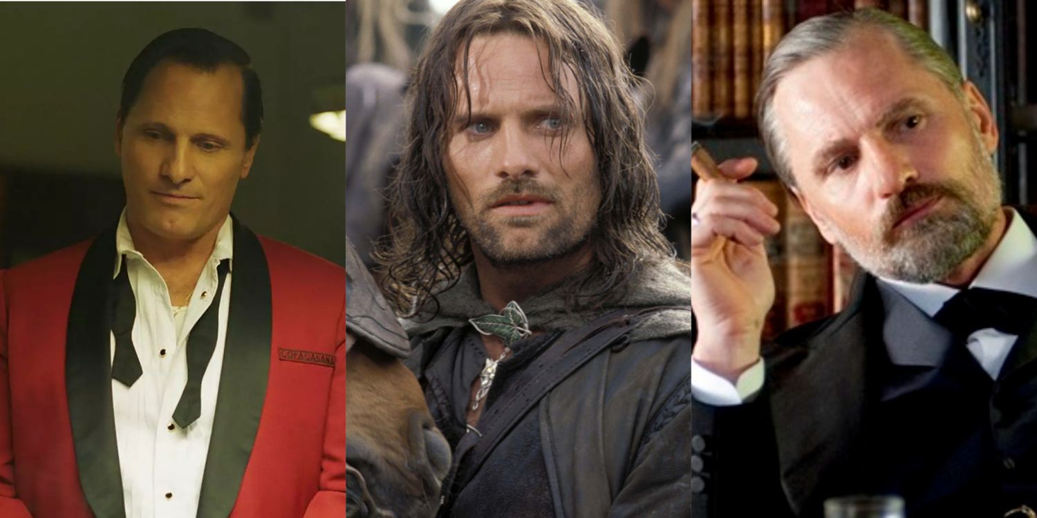 Viggo Mortensen in Green Book, Lord of the Rings and A Dangerous Method Split Image