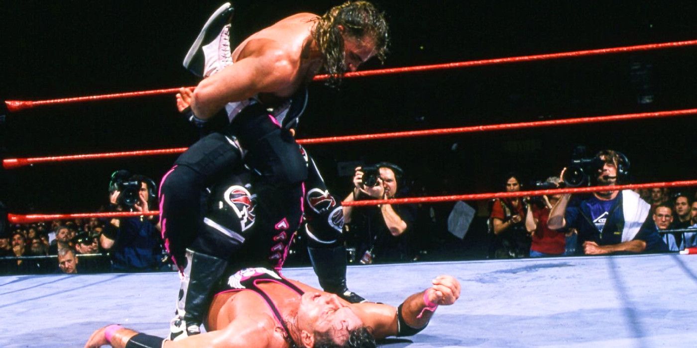 WWE - Shawn Michaels and Bret Hart During The Montreal Screwjob