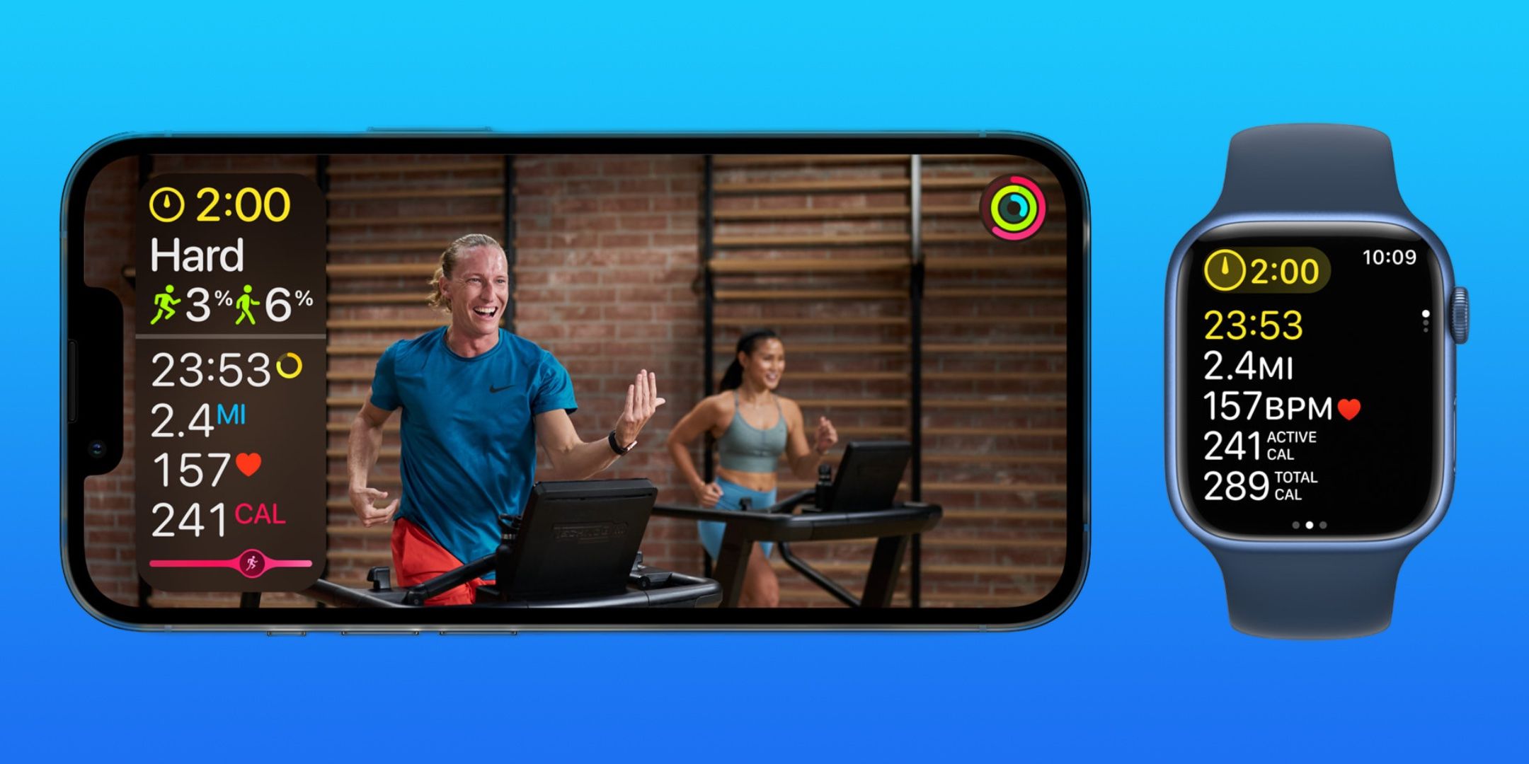 The Fitness+ App with iOS 16 and WatchOS 9.