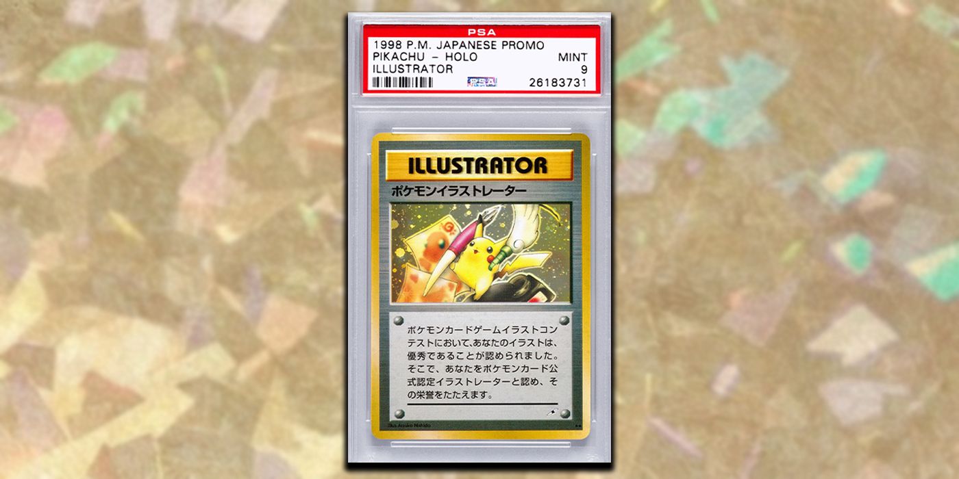 O cartão Pokémon Pikachu Illustrator