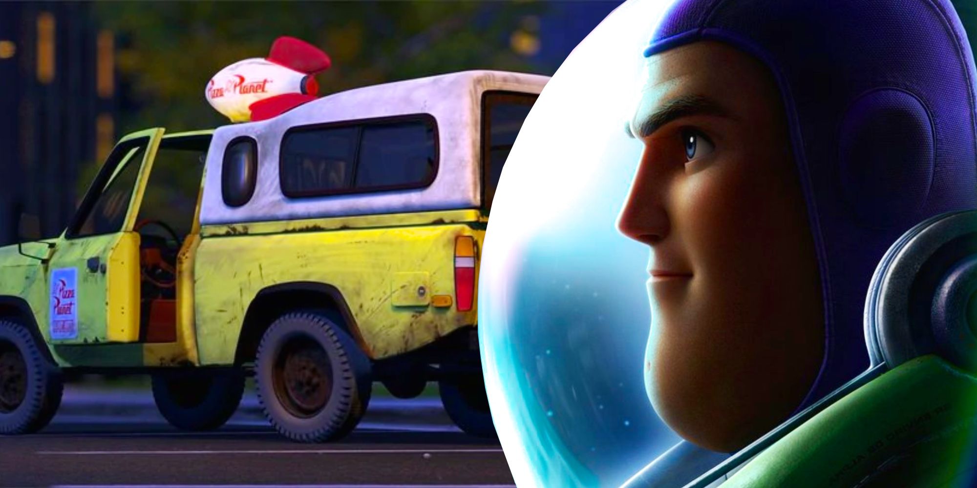 where is the pizza planet truck in lightyear?