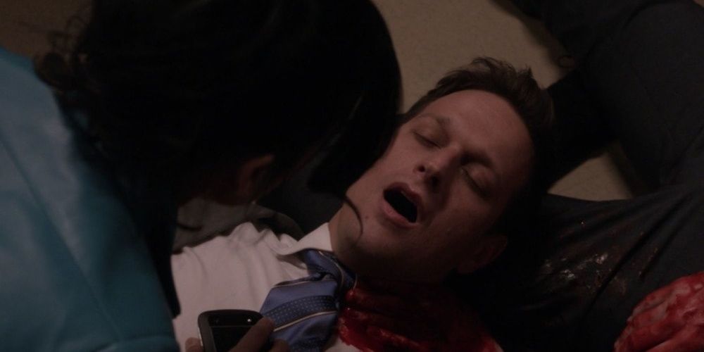 Will Gardner dying of a gun shot in The Good Wife 