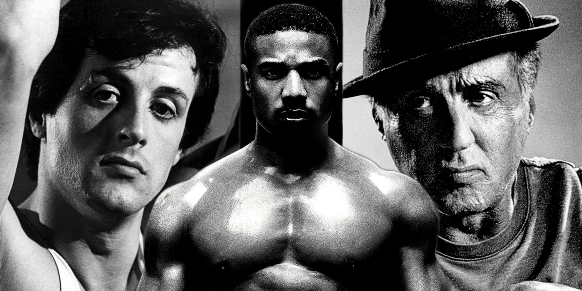 Young and Old Rocky Balboa in Creed II