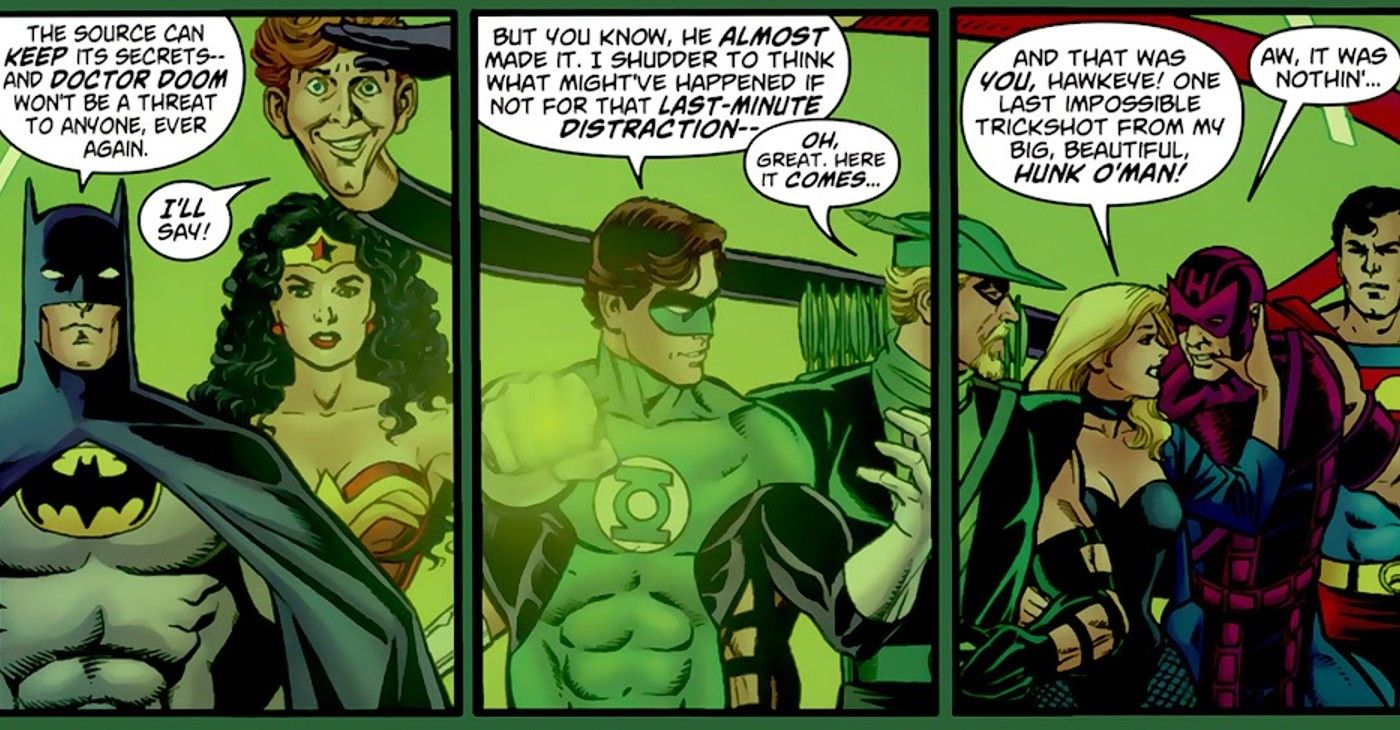 avengers vs justice league green arrow vs hawkeye