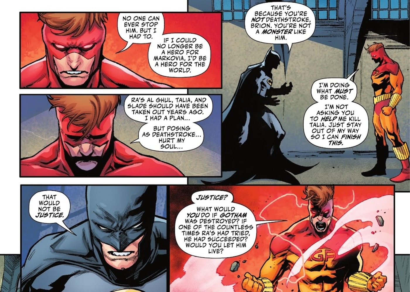 Batman talks in Shadow War.