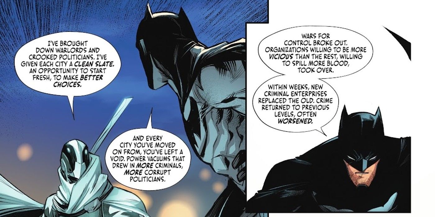 Batman and Ghost Maker talk about their mission.