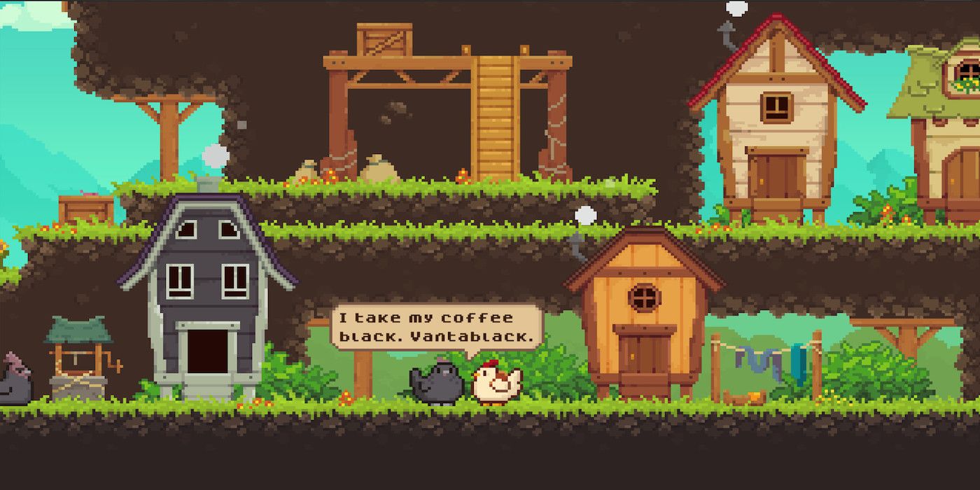A screenshot from the upcoming game Chicken Journey