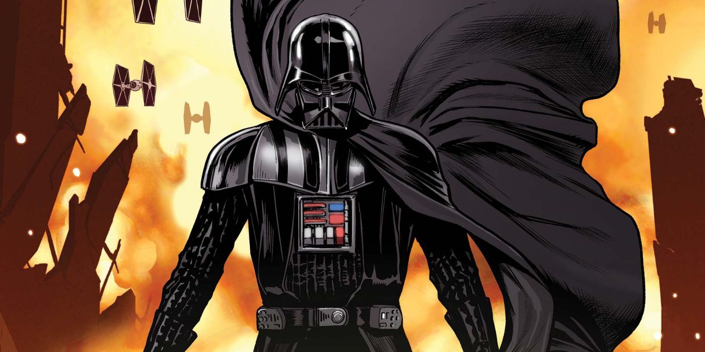 Darth Vader on the cover of a Star Wars: Darth Vader comic.