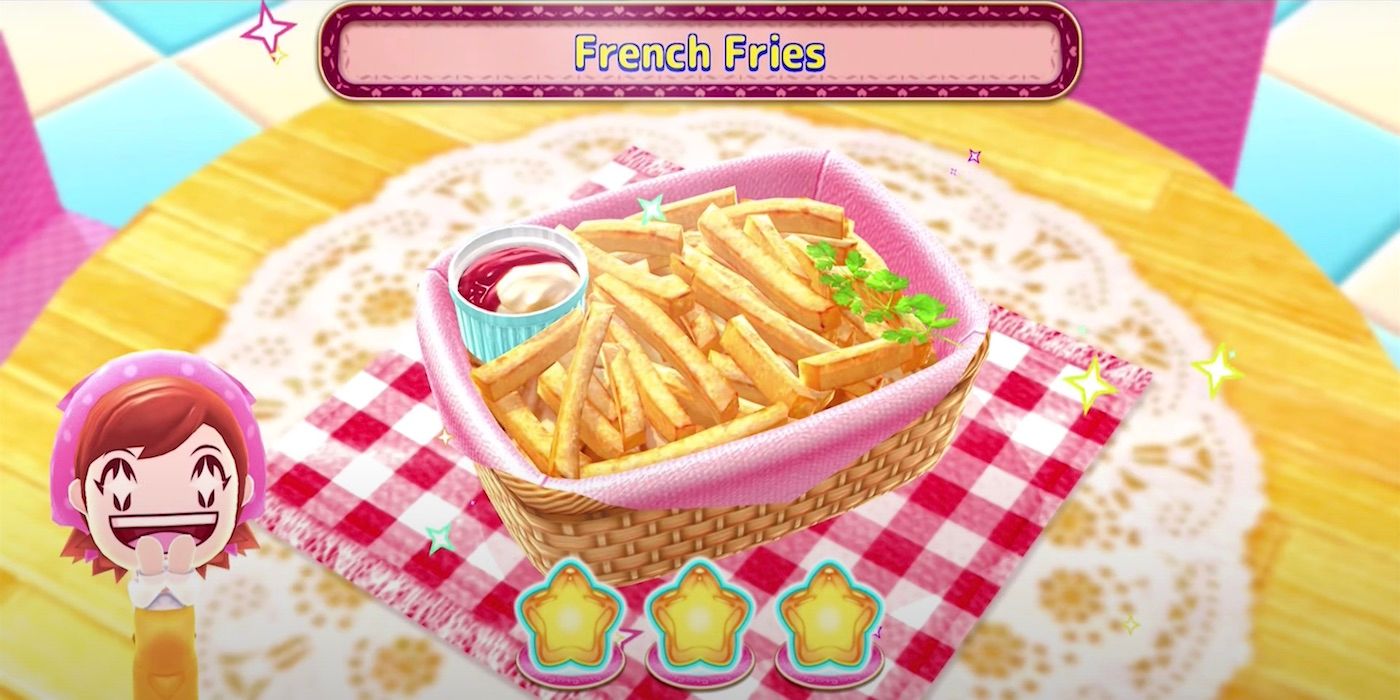 A screenshot from the latest Cooking Mama game: Cooking Mama Cuisine