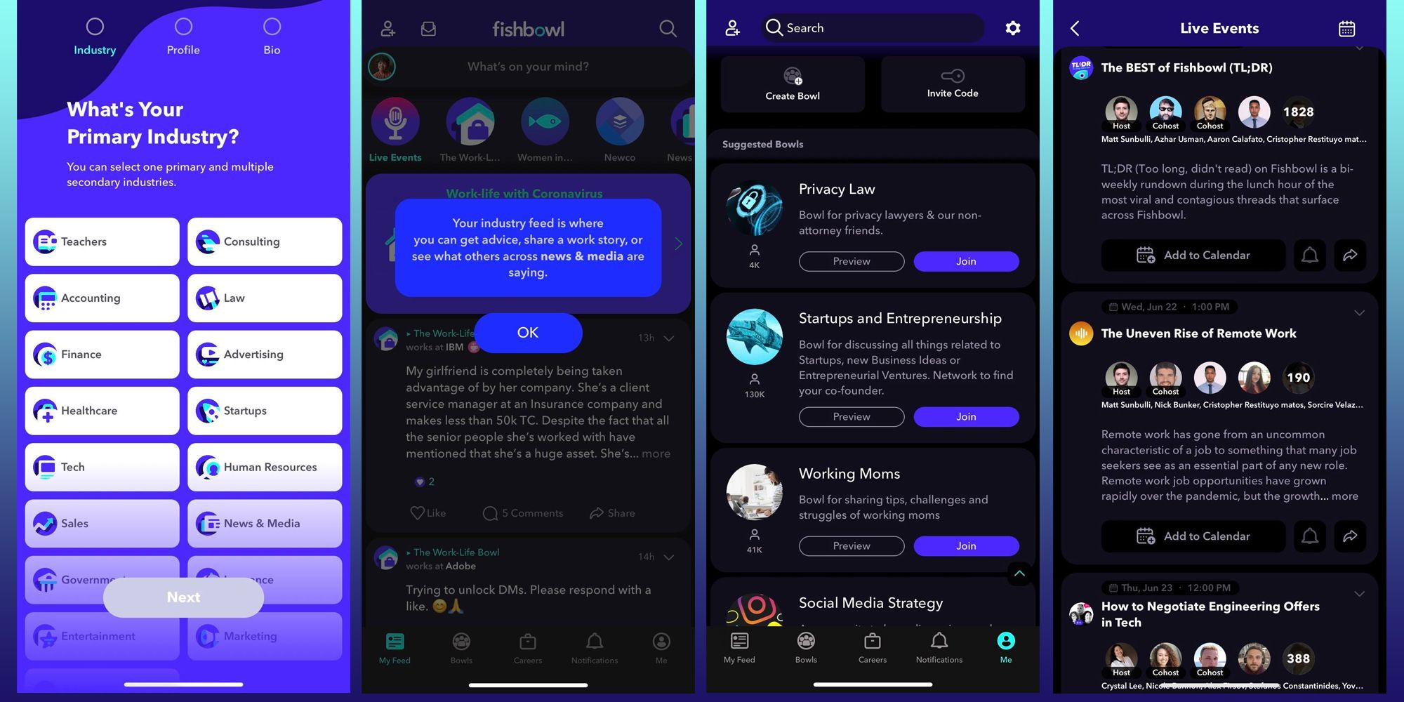 fishbowl app features