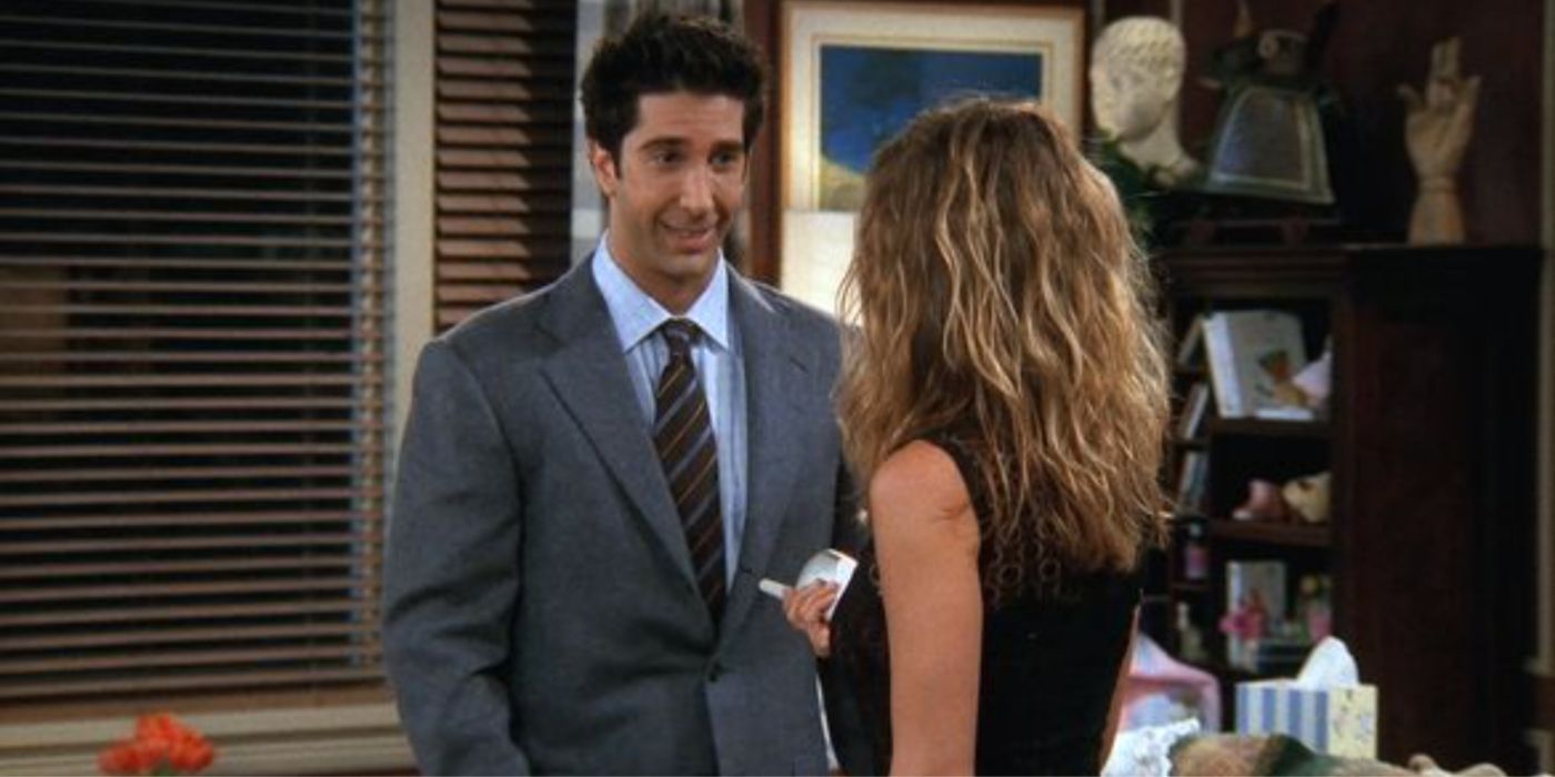 Ross talking to Rachel on Friends