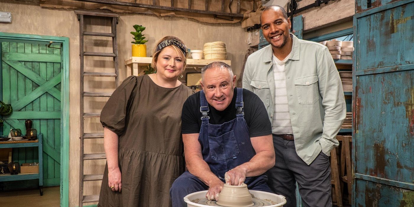 The hosts of The Great Pottery Throwdown
