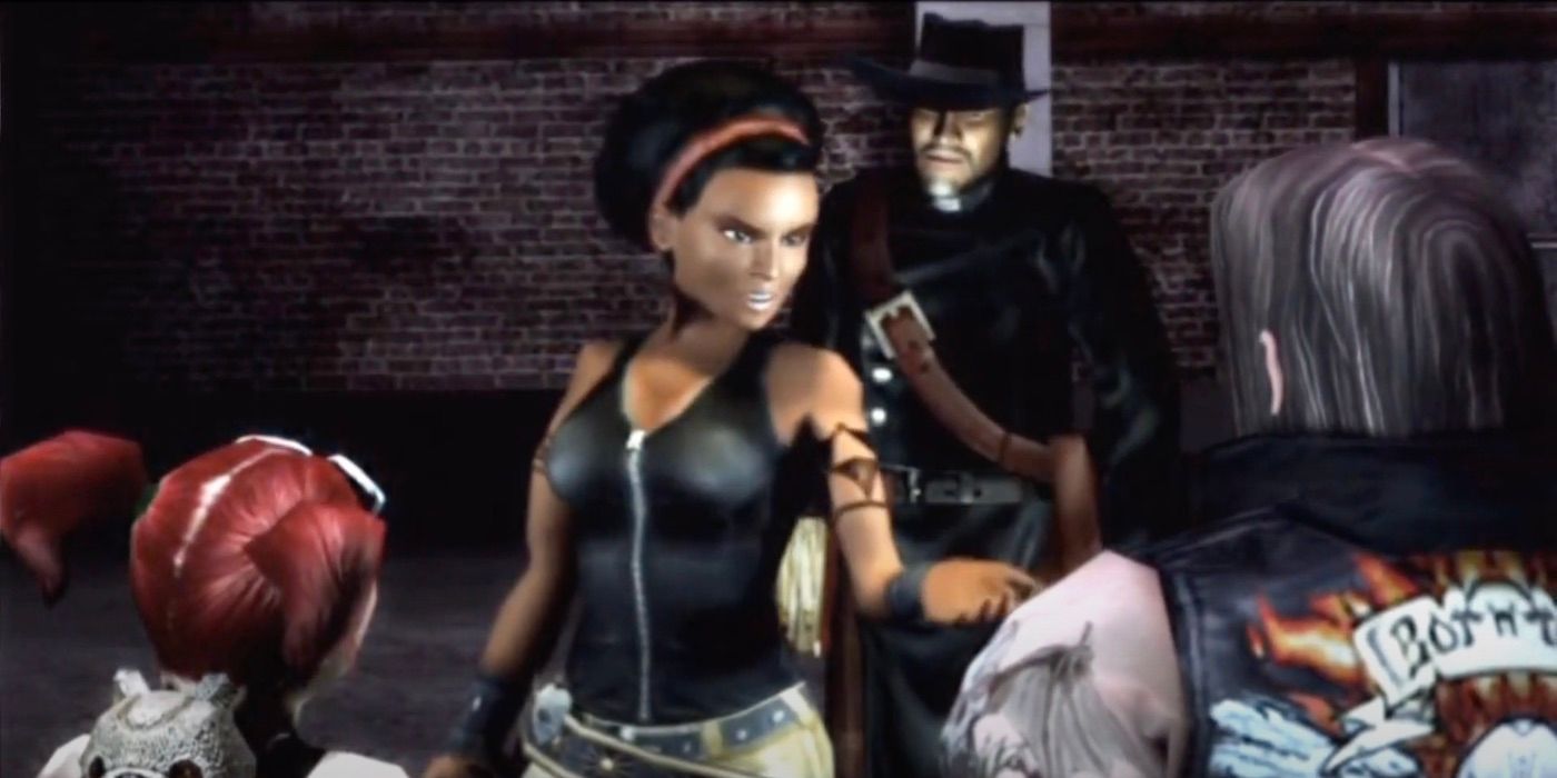 A screenshot of the main characters in the opening cutscene of the game Hunter: The Reckoning - Wayward