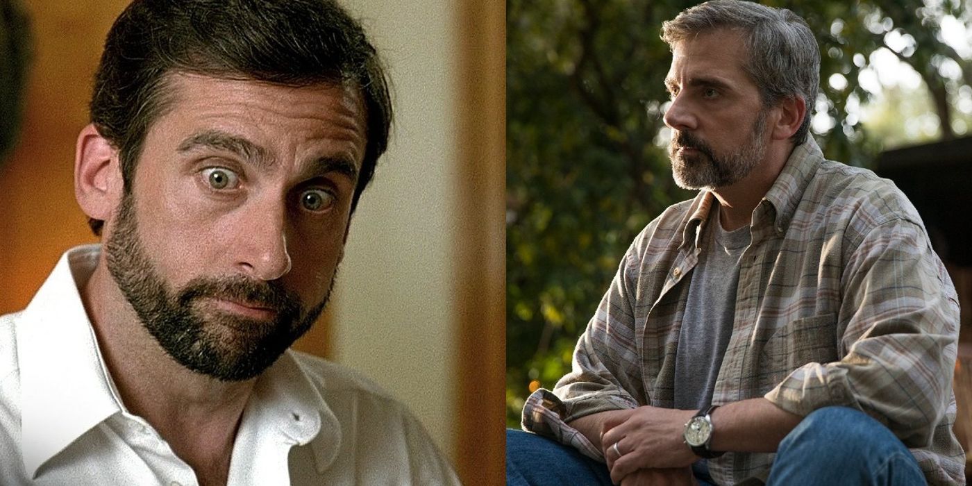 Frank makes wide eyes in Little Miss Sunshine and David sits pensively in Beautiful Boy