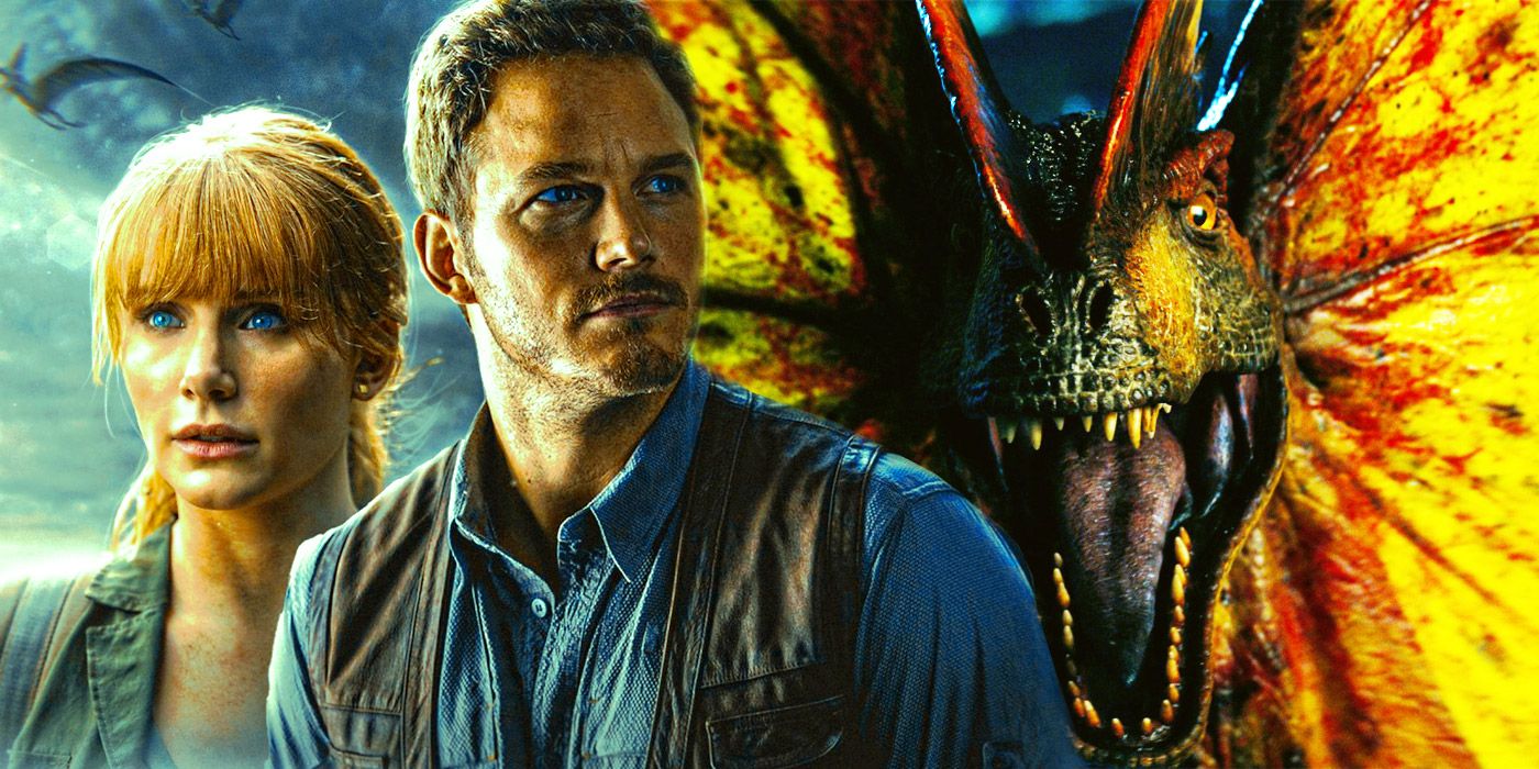 Jurassic World Dominion Poster and Dilophosaurus