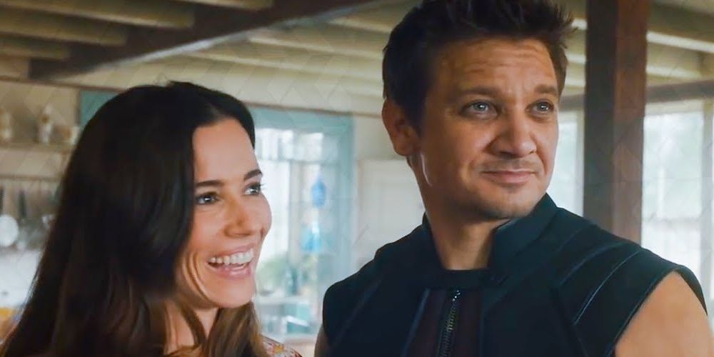 Laura and Clint Barton in Avengers: Age of Ultron