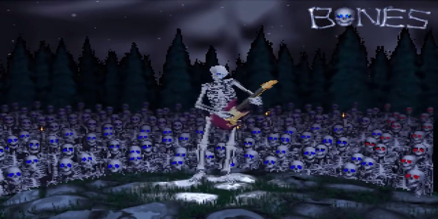 A screenshot from the game Mr. Bones