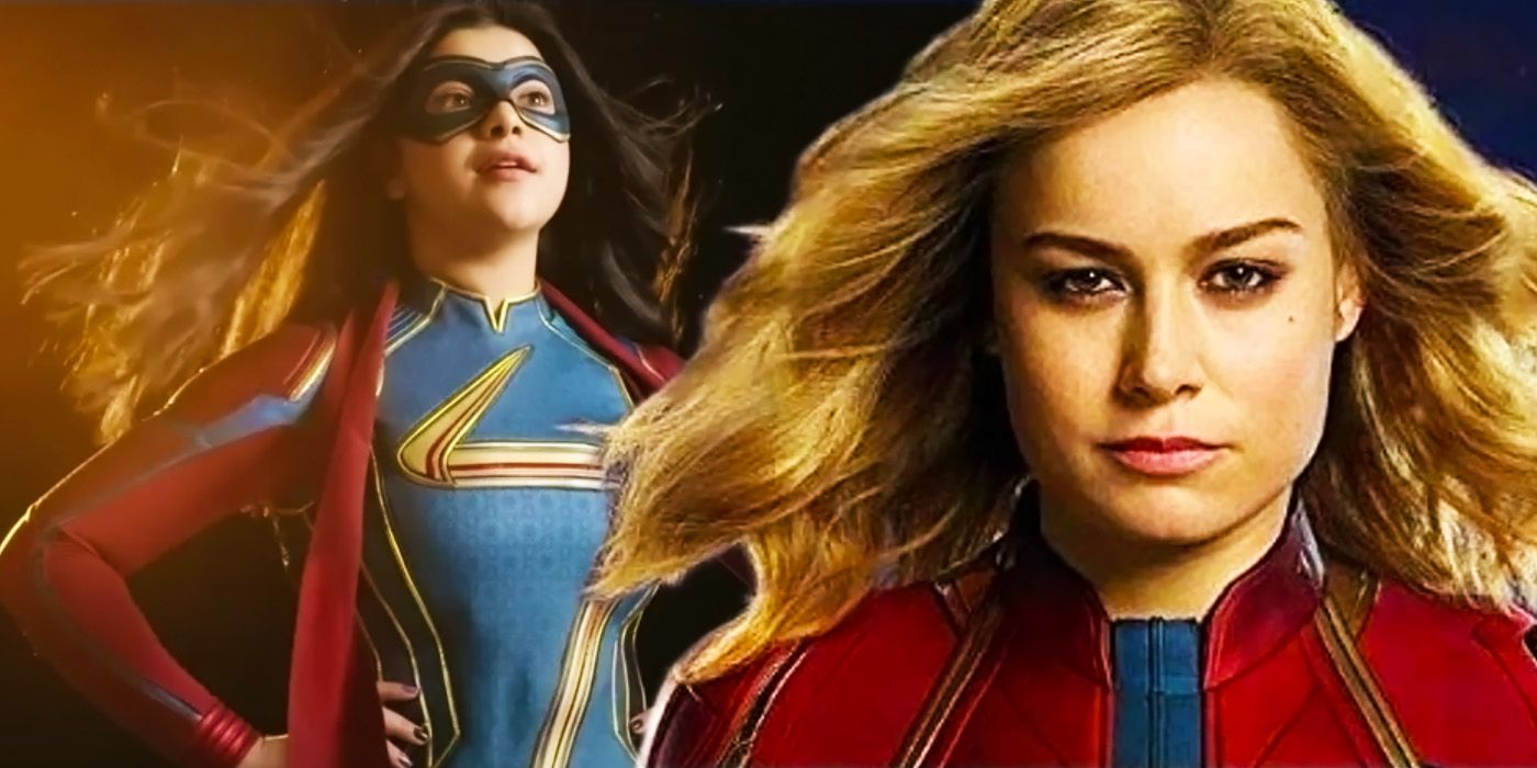 Ms. marvel and Captain Marvel in the MCU.