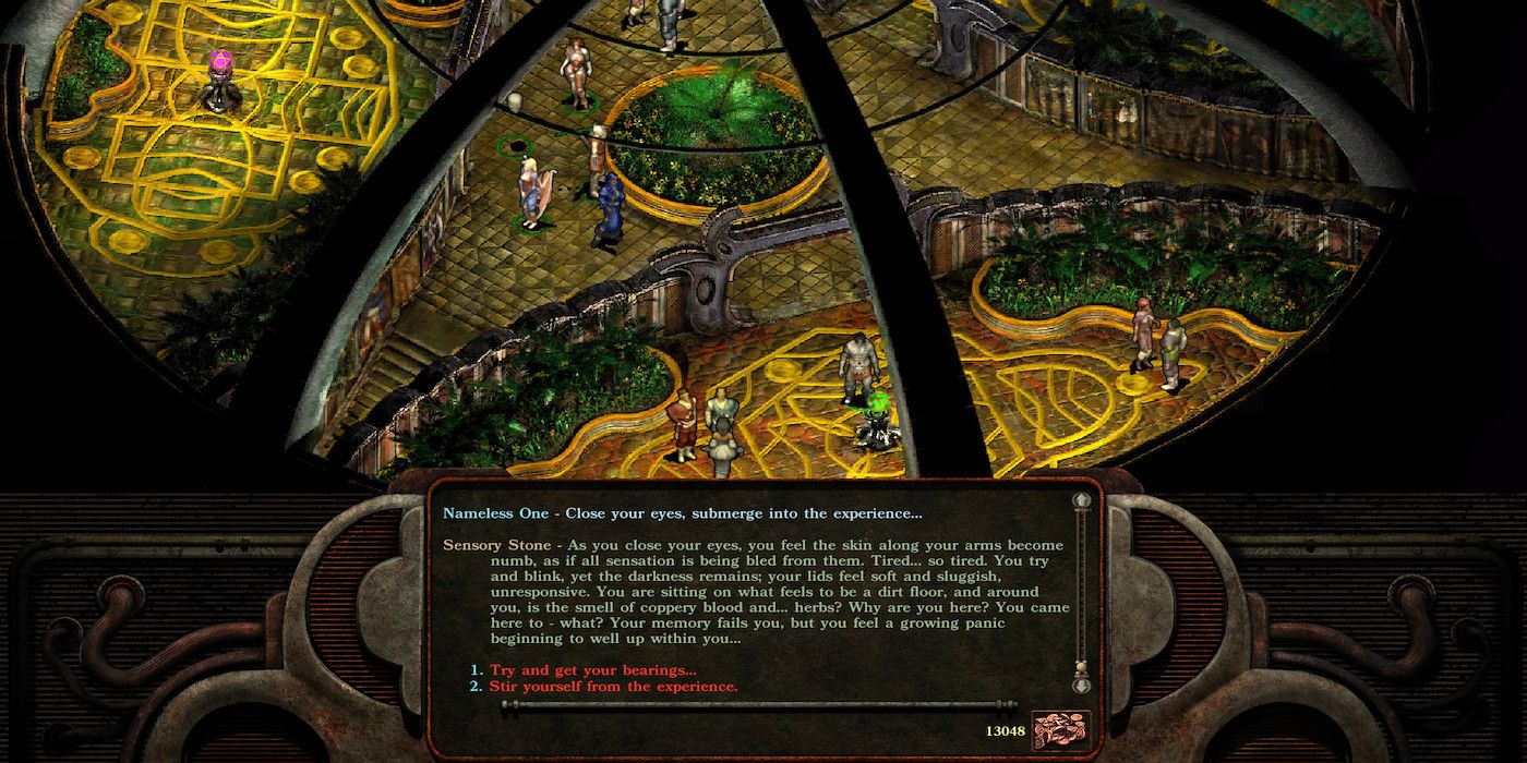 A screenshot from the game Planescape: Torment
