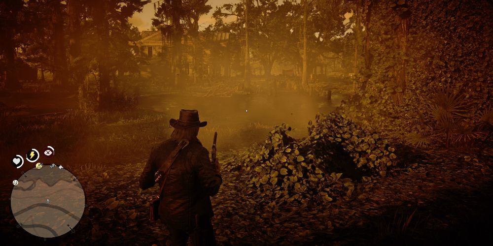 The Dead Eye screen appears in Red Dead Redemption