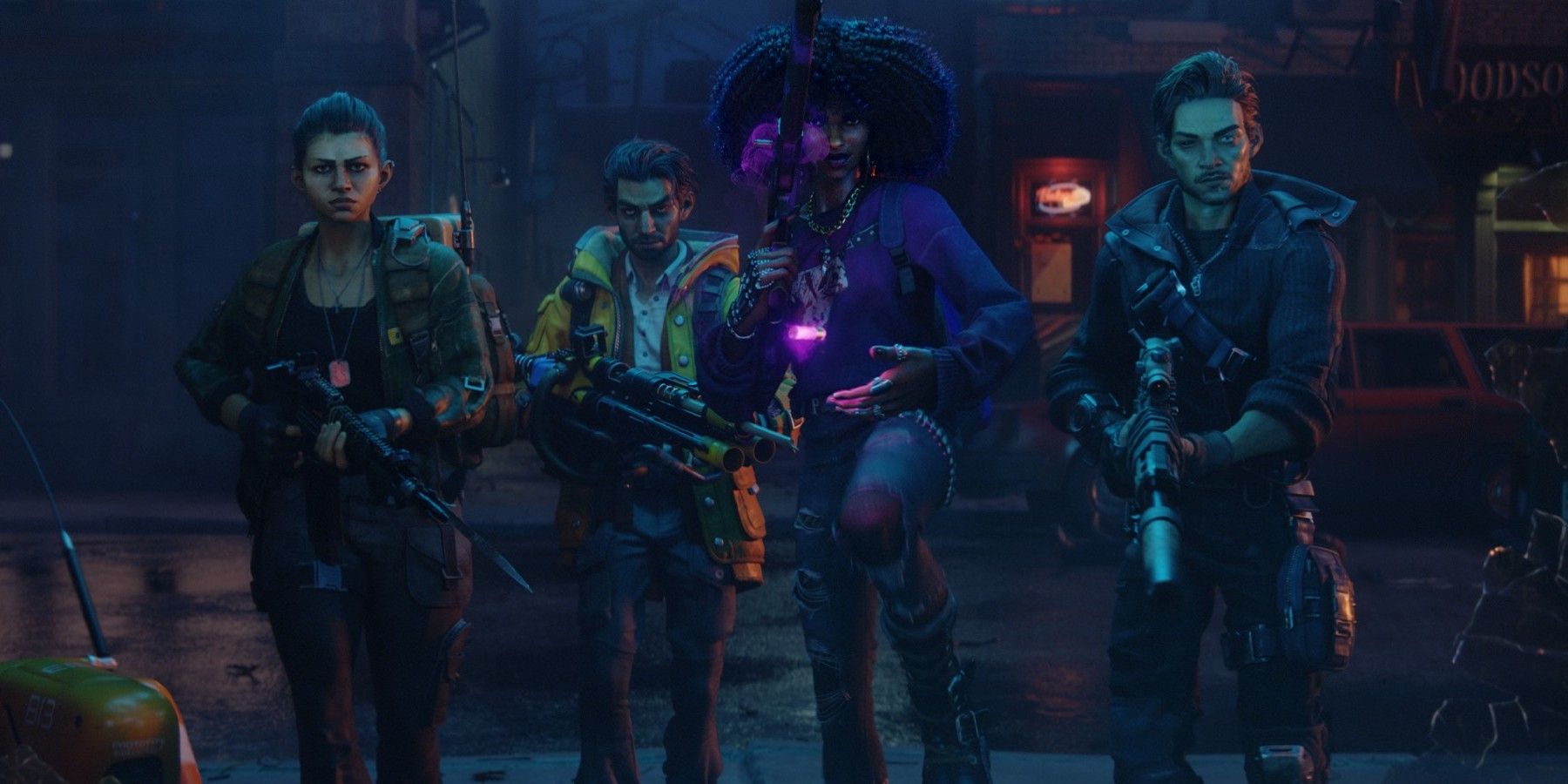 The playable cast of characters in Xbox and Bethesda's new co-op shooter, Redfall.