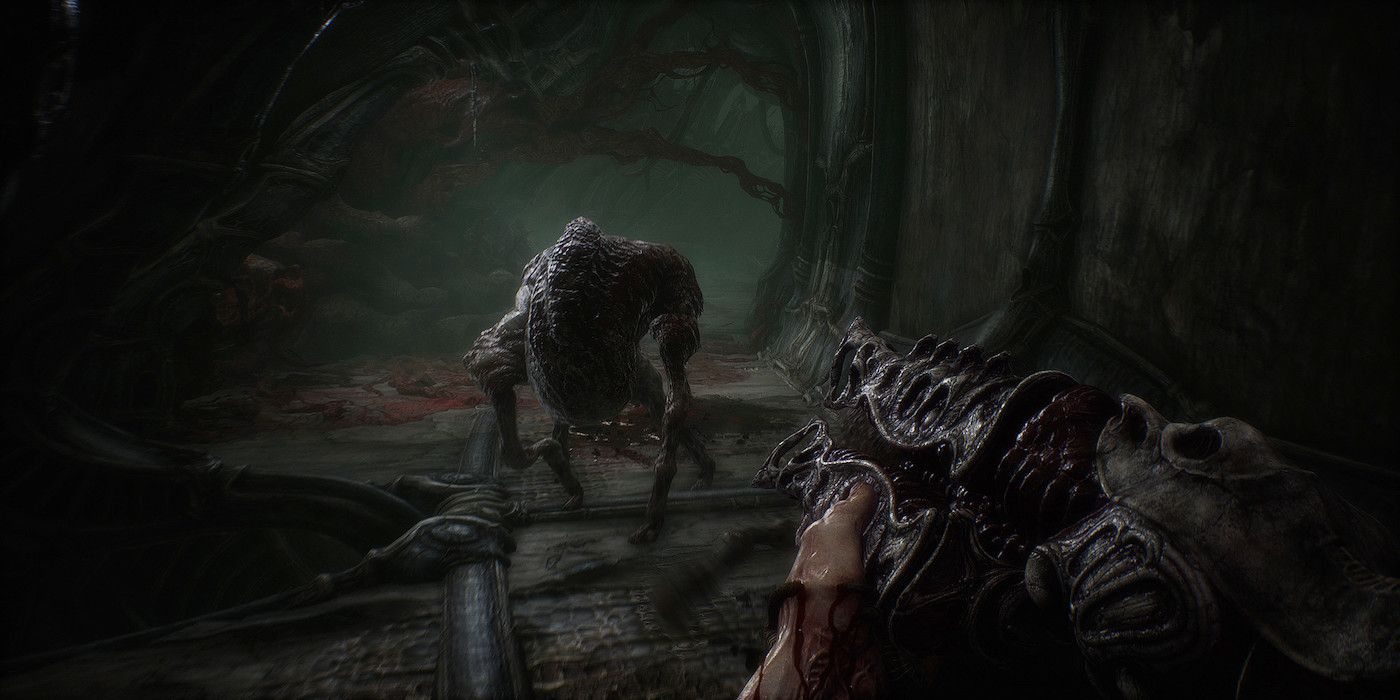 A screenshot from the upcoming game Scorn