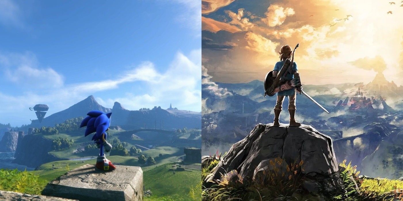 Sonic Frontiers não é similar a Zelda: Breath of the Wild