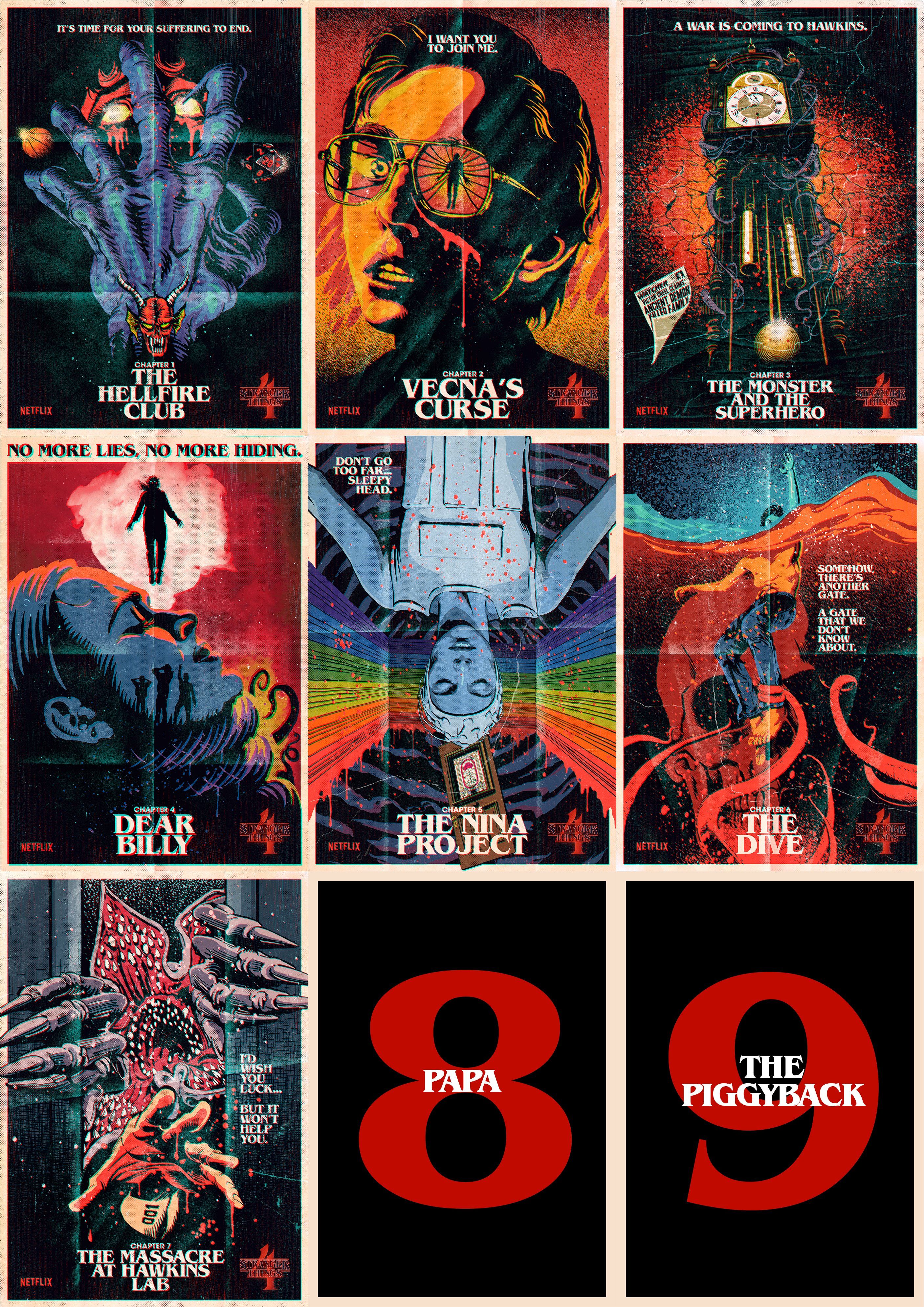Stranger Things S4 Episodes Get Their Own Stunning Horror Movie Poster
