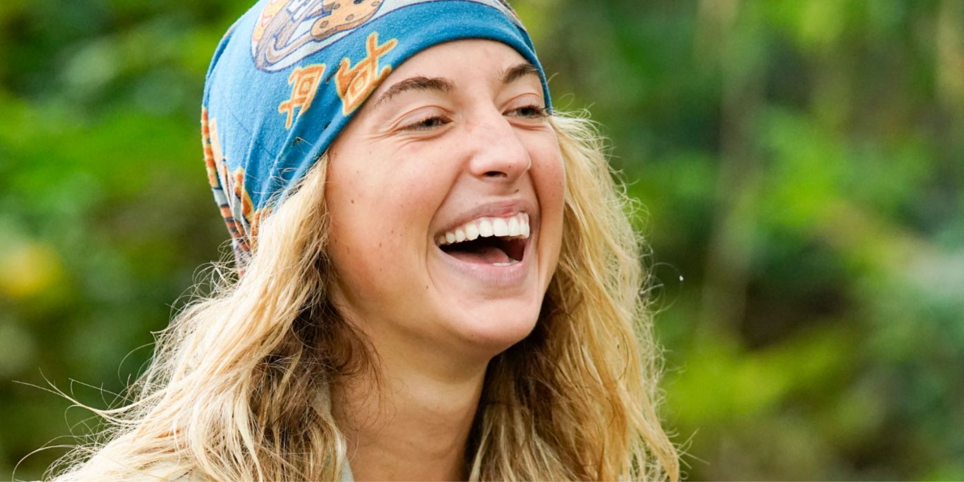 Tori Meehan laughing on Survivor