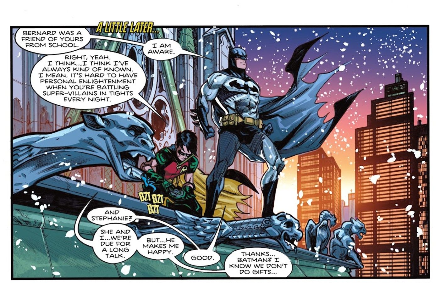 tim and drake batman talk about bernard