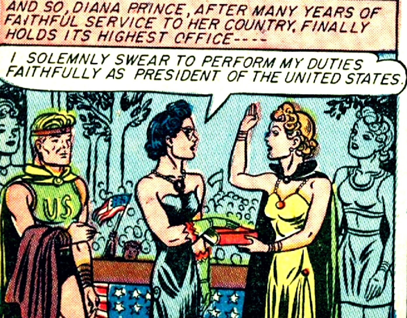 wonder woman diana president comics