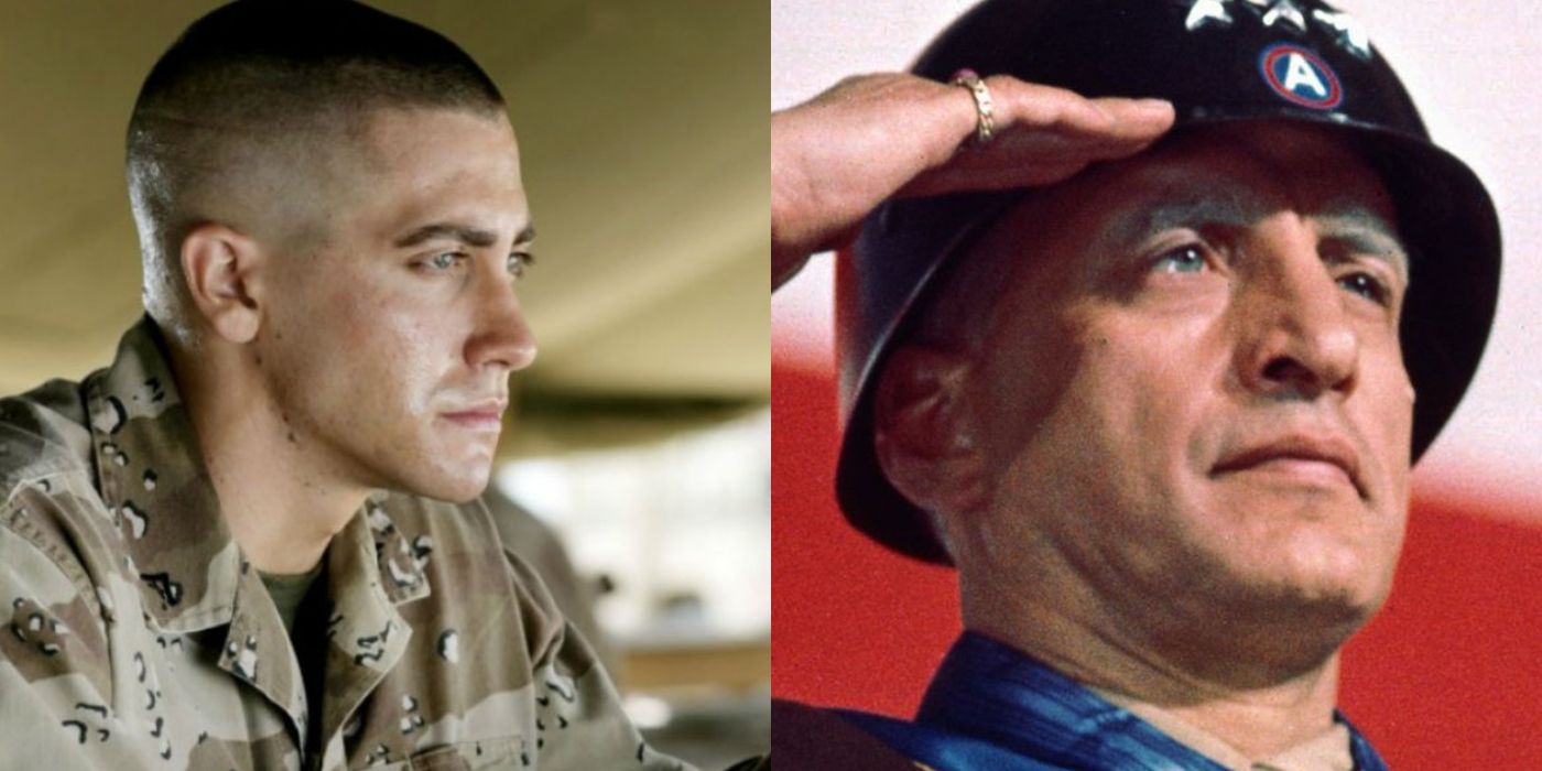 Split image of Jarhead and Patton