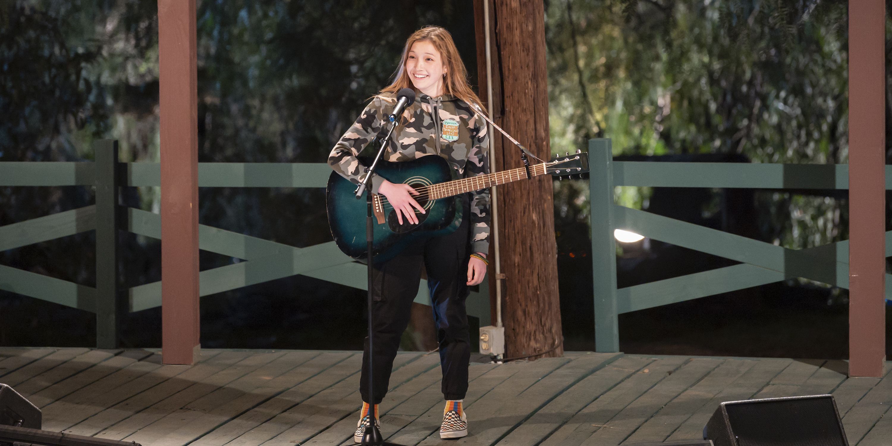 Maddox plays the guitar in High School Musical: The Series Season 3.