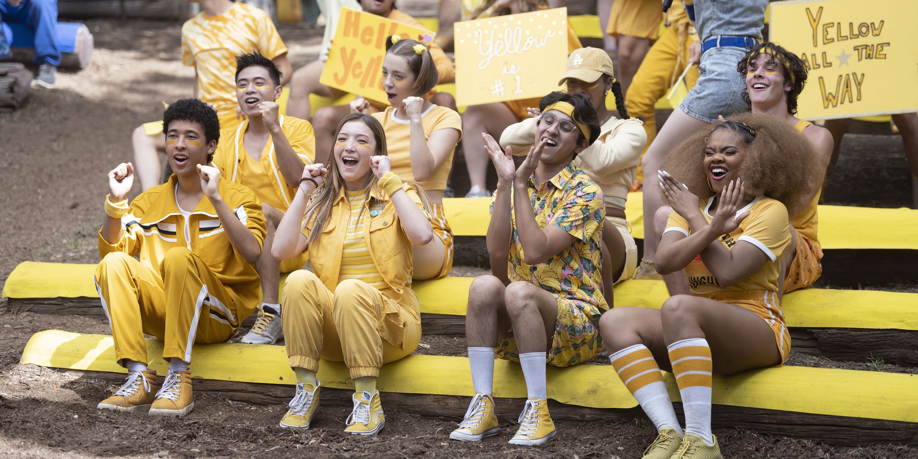 The yellow team in Season 3 of High School Musical: The Musical: The Series.