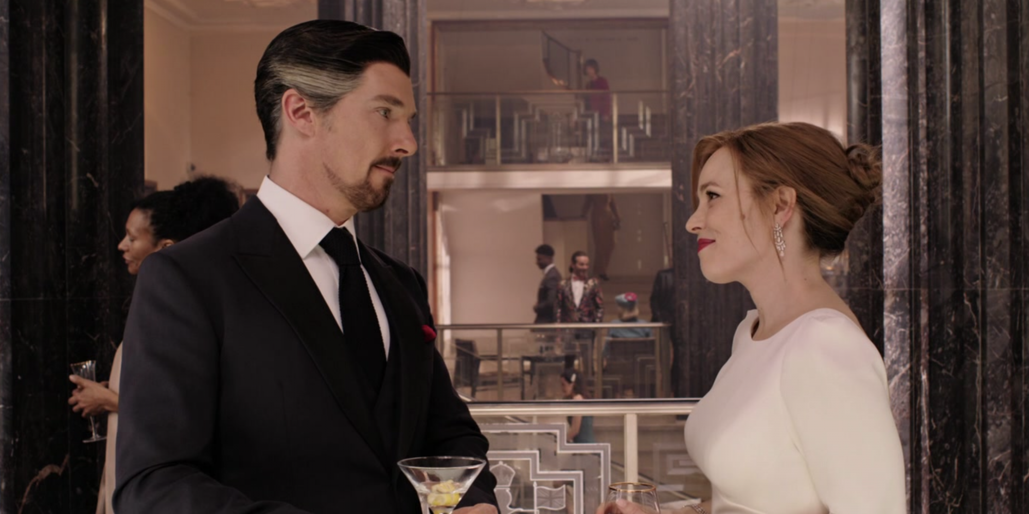 Doctor Strange and Christine at the Wedding in Doctor Strange in the Multiverse of Madness