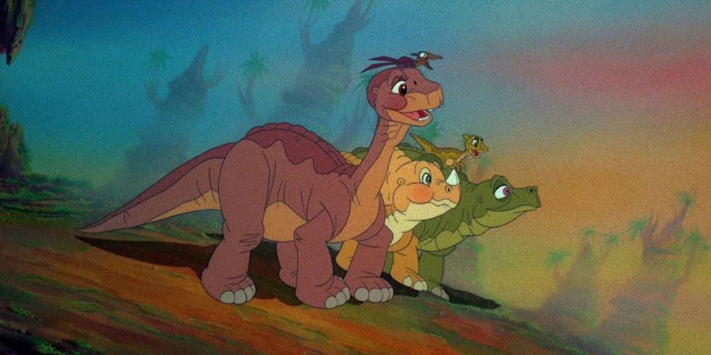 A scene from The Land Before Time 1988