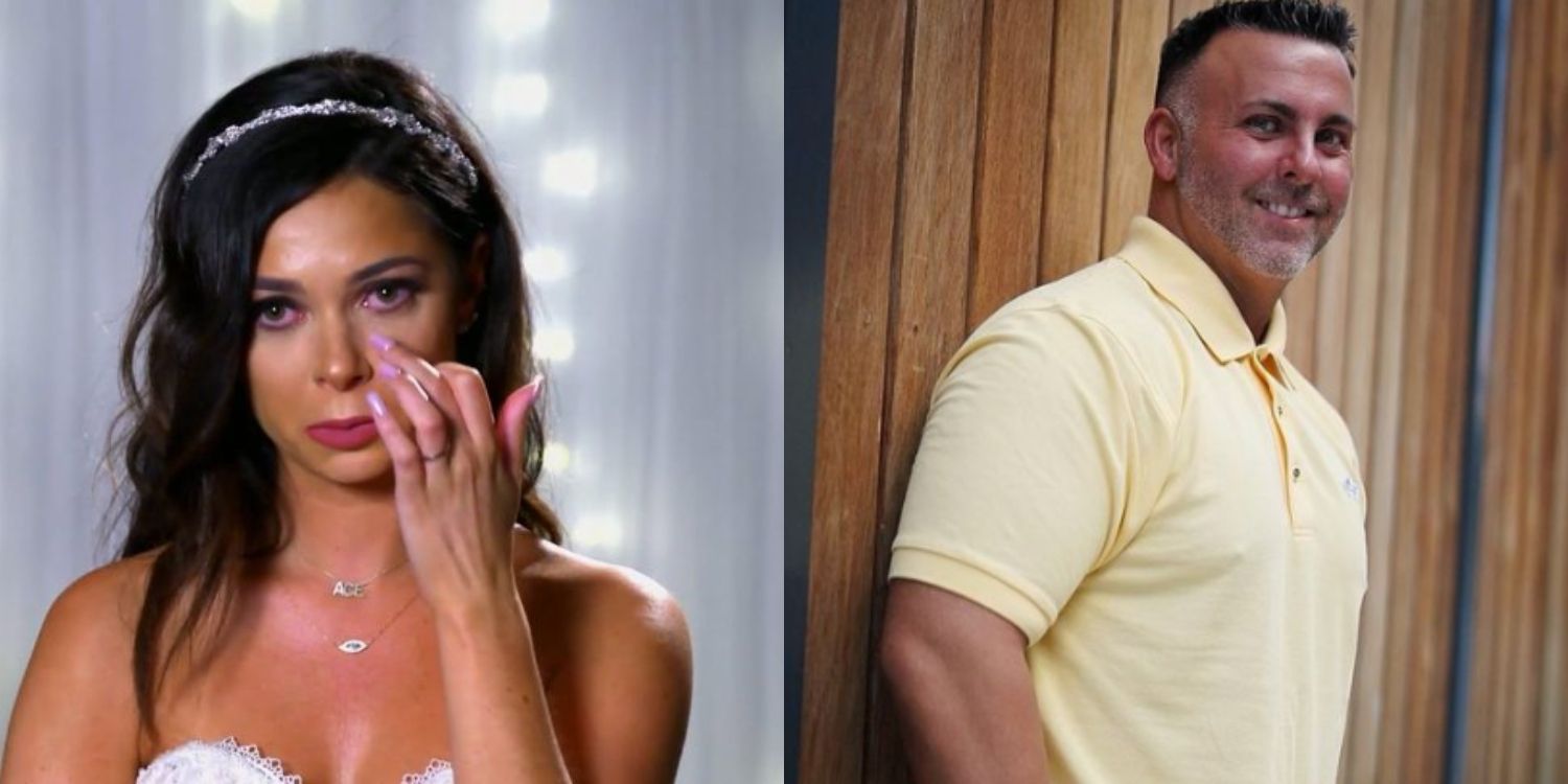 A split image of Alyssa and Mark from Married At First Sight