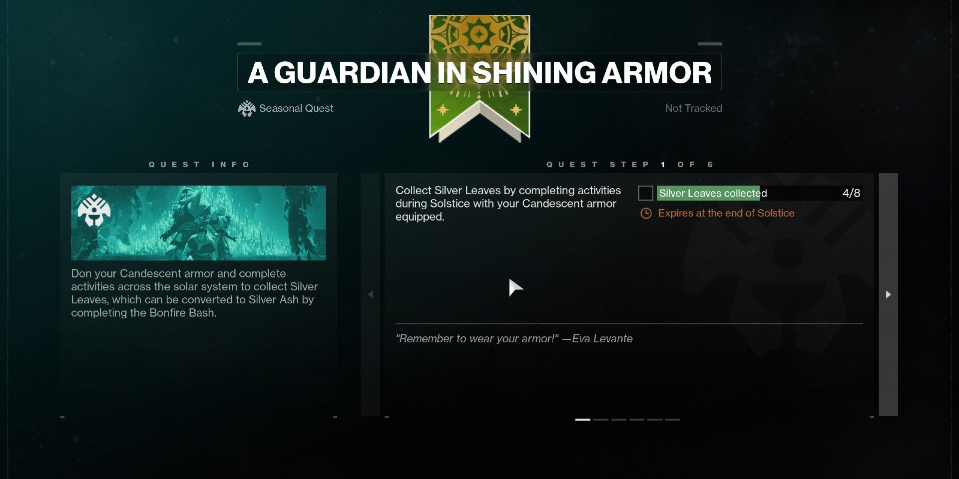 All A Guardian in Shining Armor Quest Steps In Destiny 2