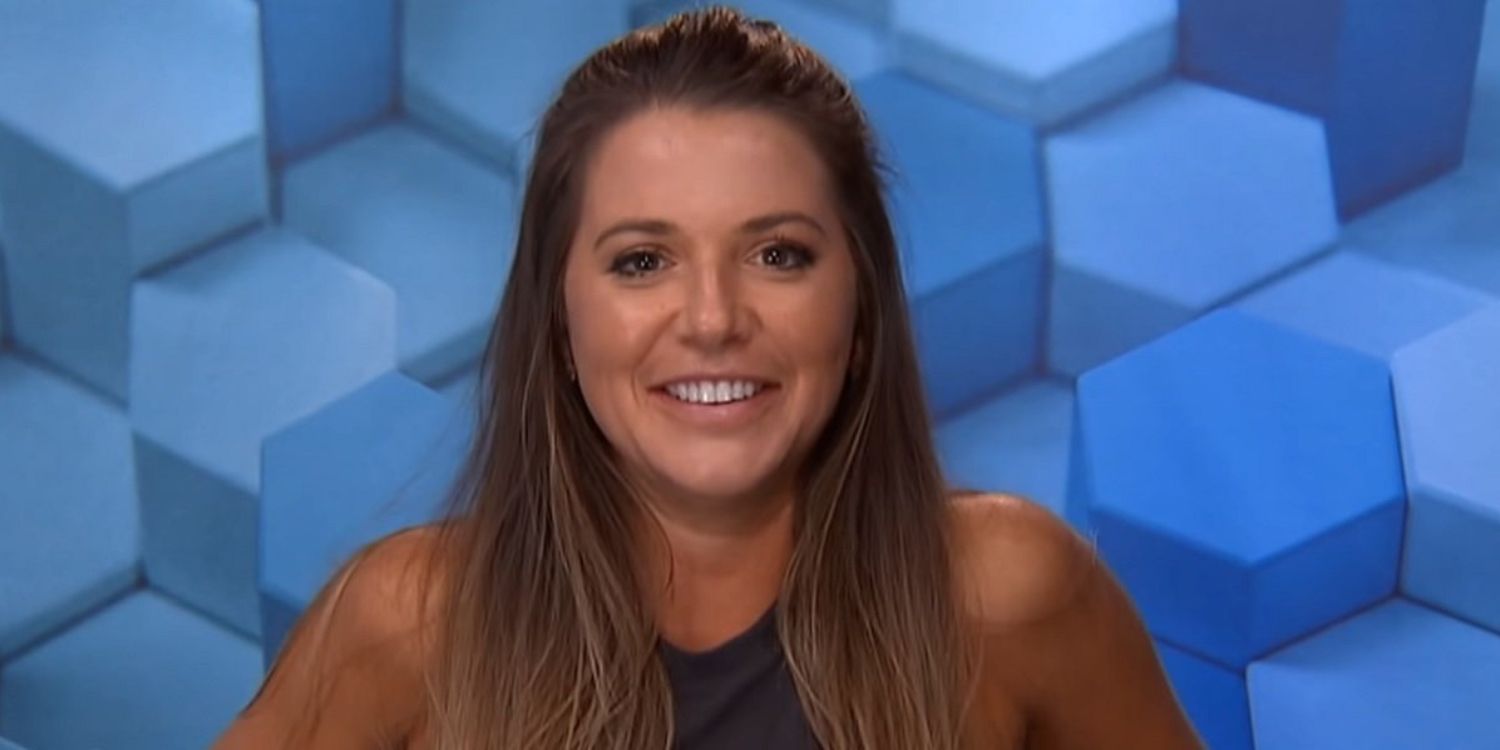 An image of Angela smiling in Big Brother