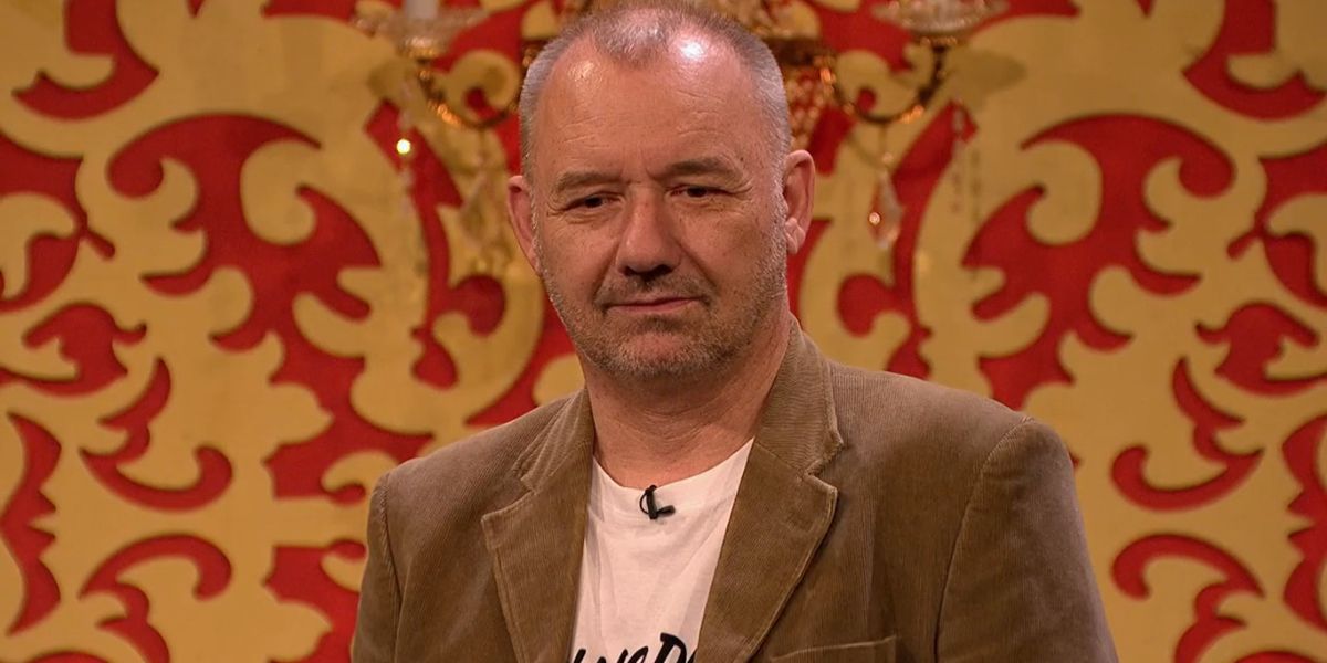 An image of Bob Mortimer looking serious in Taskmaster