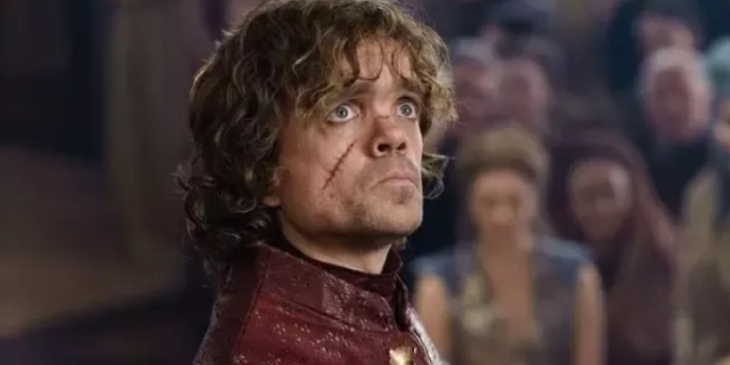 An image of Tyrion looking serious in Game of Thrones