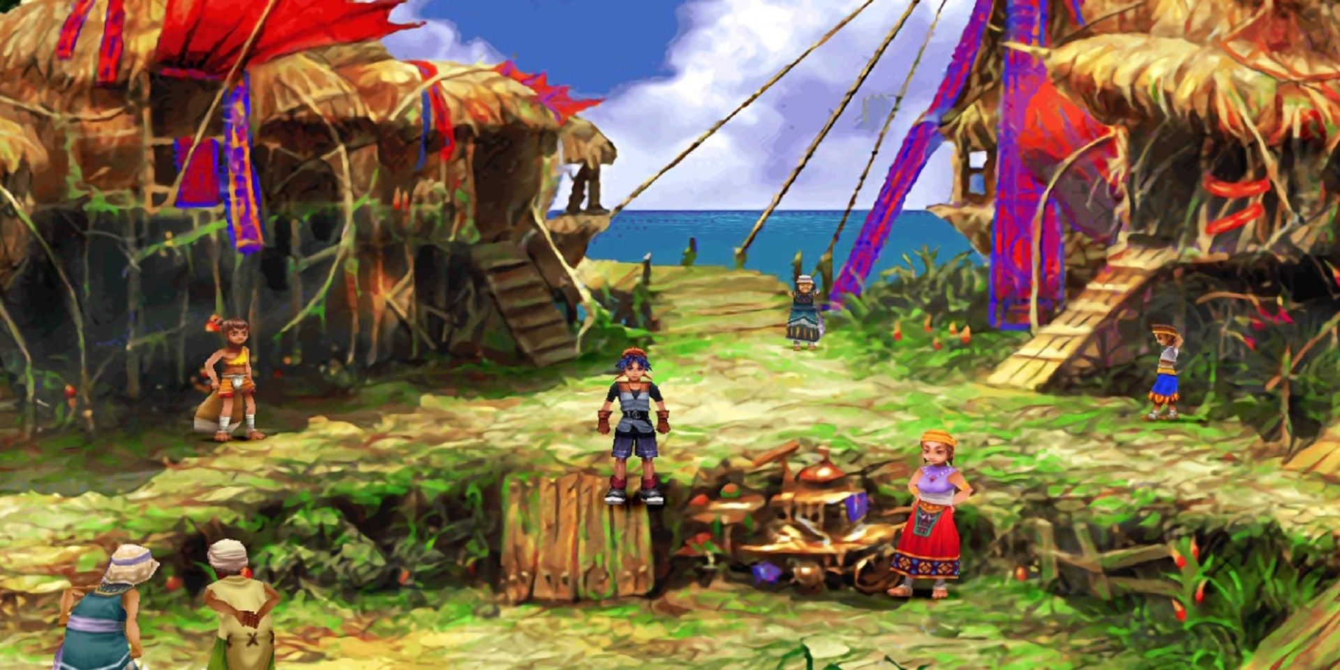 An image of a village in Chrono Cross Cropped