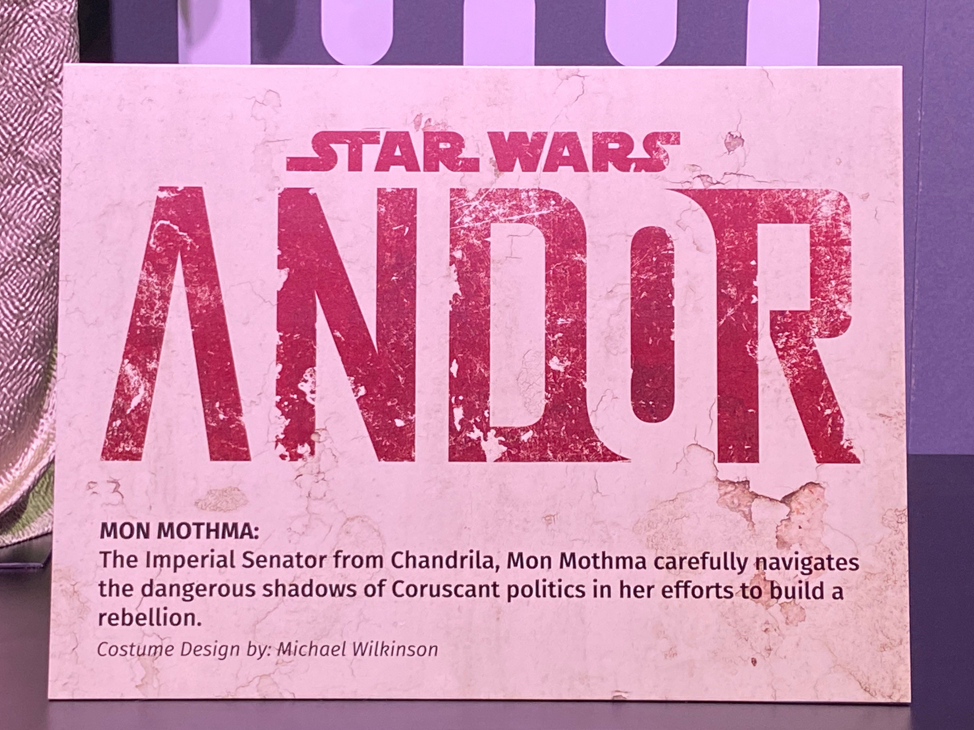 Andor at SDCC 2022 Mon Mothma Description