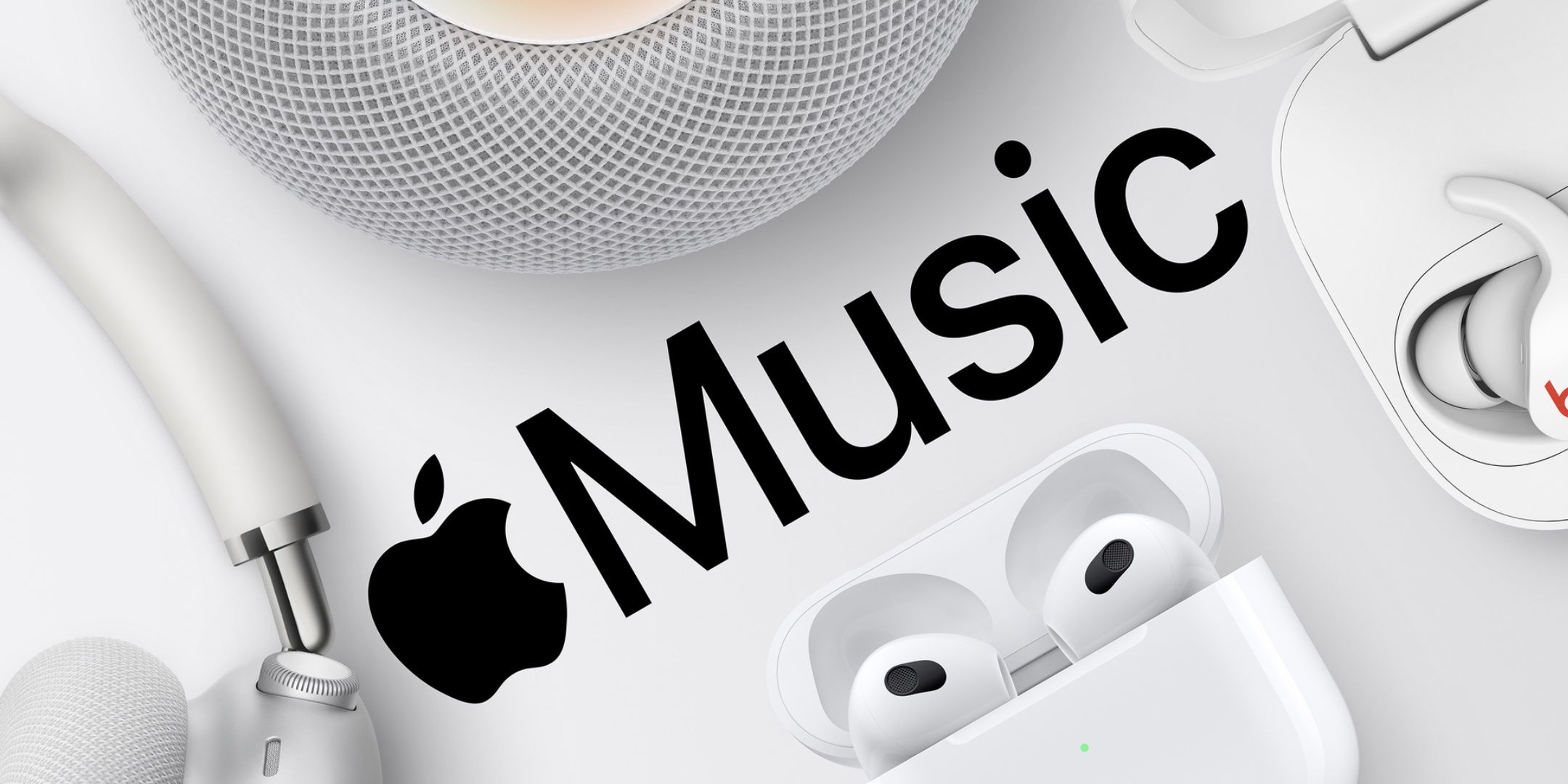 HomePod and Apple Earbuds with Apple Music.
