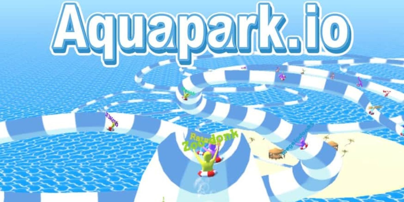 Logo for the game Aquapark.io.